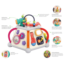 اسباب بازی هرم هوش موزیکال هولی تویز مدل Musical Activity Cube