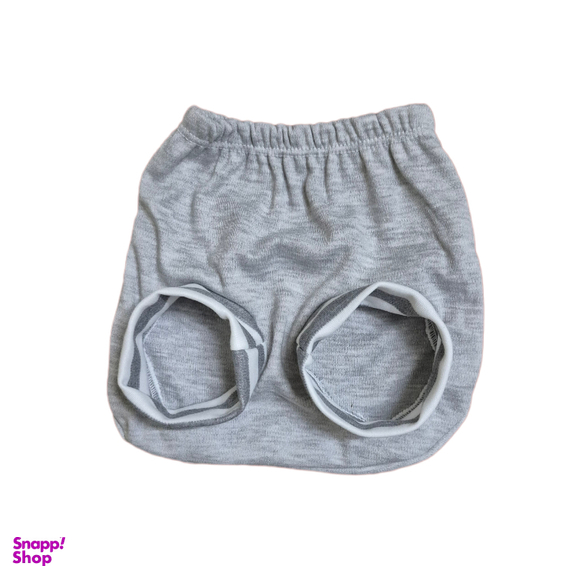 ست لباس نوزاد طرح خرس کد 135 رنگ طوسی مجموعه ۵ عددی