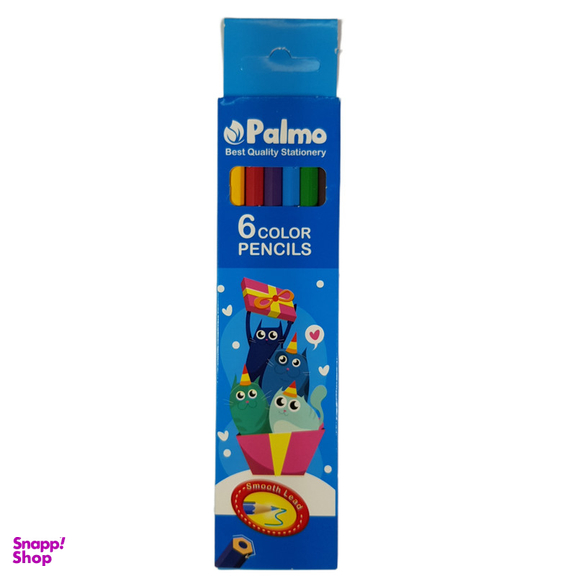 مداد رنگی 6 رنگ پالمو کد 33
