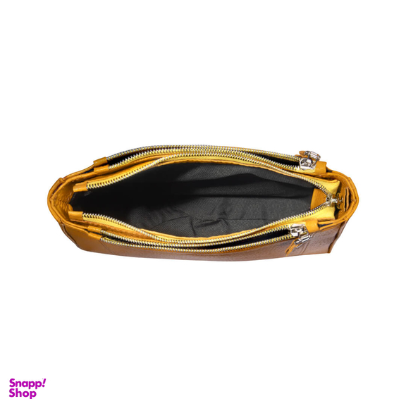 کیف دوشی چرم طبیعی زنانه آروین‌ چرم کد AR-117