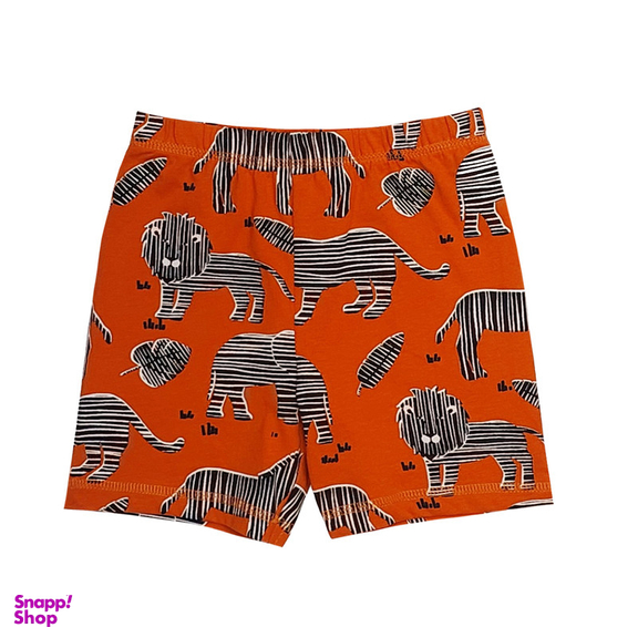 شلوارک راحتی پسرانه تی یو مدل 6368 رنگ نارنجی