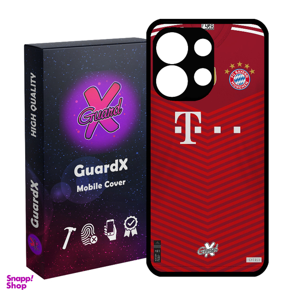 کاور گوشی موبایل گارد ایکس طرح بایرن مونیخ مدل Glass10384 مناسب برای شیائومی Redmi Note 13 4G