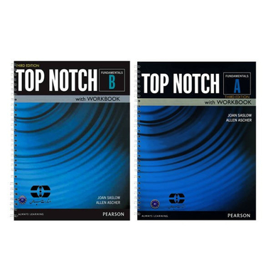 کتاب Top Notch 3rd Fundamentals اثر Joan Saslow and Allen Ascher انتشارات سپاهان مجموعه 2 جلدی به همراه سی دی