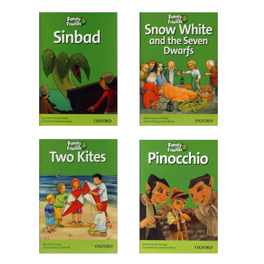 کتاب Family and Friends 3 Readers اثر جمعی از نویسندگان انتشارات زبان مهر مجموعه 4 جلدی