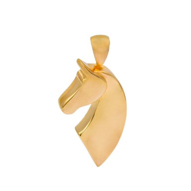 آویز گردنبند طلا 18 عیار زنانه گلد گالری لیبرا طرح اسب