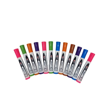 ماژیک وایت برد رنگی Rain مدل R-105A بسته 12 عددی