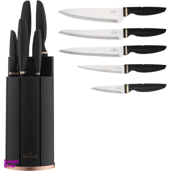 سرویس چاقو 6 پارچه آشپزخانه کاراجا کد 3851