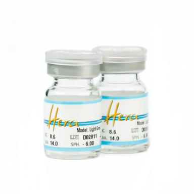 لنز رنگی سالیانه هرا شماره 09 کد RYA310 رنگ سبز طوسی دور مشکی