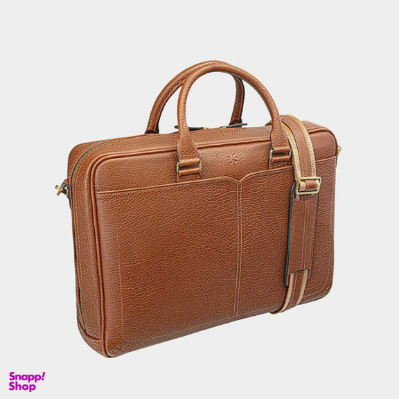 کیف اداری مردانه نوین چرم مدل منتو کد Fd - BE4988
