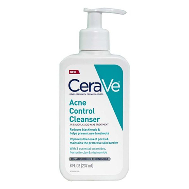 ژل شست و شو صورت سراوی مدل Acne Control حجم 237 میلی لیتر