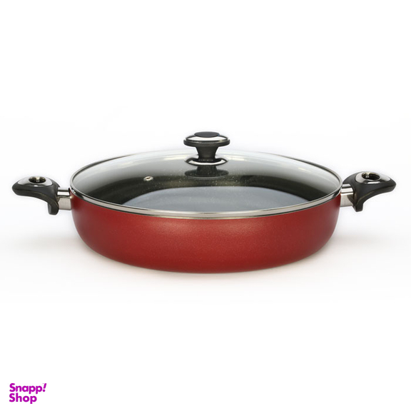 تابه دو دسته درب دار زرساب مدل گرانیتا سایز 32