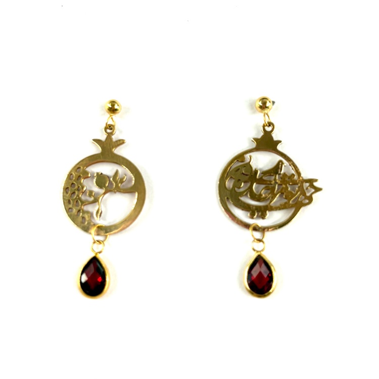 گوشواره طلا 18 عیار زنانه گالری یگانه کد 2378