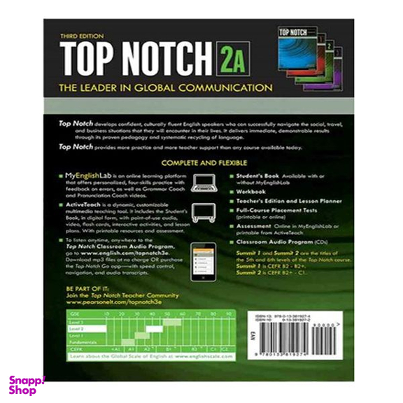 کتاب Top Notch 2A Third Edition اثر Joan Saslow and Allen Ascher انتشارات آرماندیس