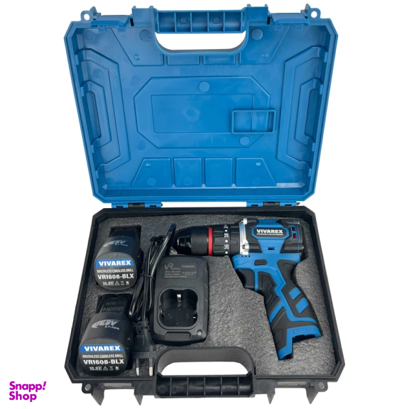 دریل شارژی چکشی 16.8 ولت ویوارکس مدل VR1682H-BL-BLUE