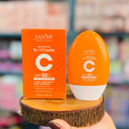 کرم ضد آفتاب سادور مدل Skin Active 5x Vitamin C  SPF 50 وزن 50 گرم
