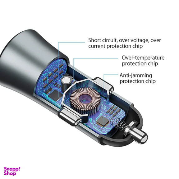 شارژر فندکی 15 وات لیتو مدل LC-C11 به همراه کابل MicroUSB