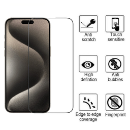 محافظ صفحه نمایش کی -زد دو مدل Full-Glassمناسب برای گوشی موبایل اپل iPhone 15 Pro Max