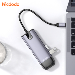 هاب 10 پورت USB-C مک دودو مدل HU-7420 طول 15 سانتی‌ متر