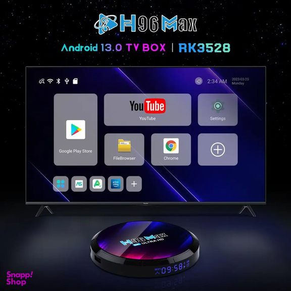 اندروید باکس اچ 96 مدل Max RK3528 4/32GB