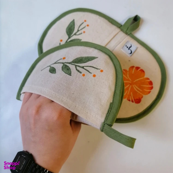 دستگیره هلالی مدل گل نارنجی