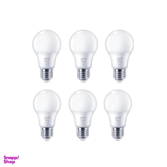 لامپ LED حبابی 15 وات بورسر مدل A70 پایه E27 بسته 6 عددی