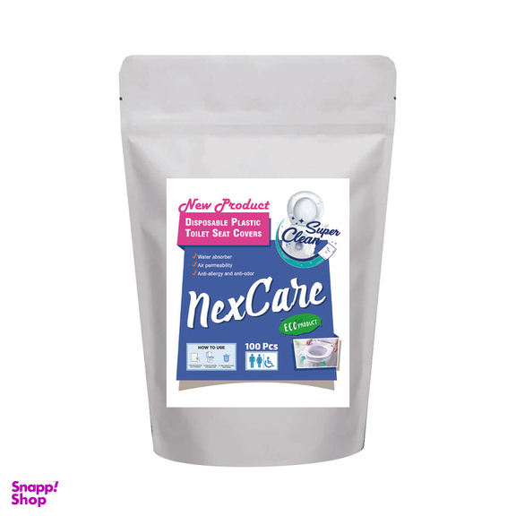 روکش یکبار مصرف توالت فرنگی نکس کر مدل کاوری بسته 100 عددی