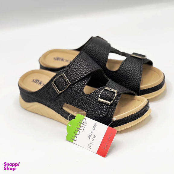 صندل زنانه دوریس مدل شهبانو طبی رنگ مشکی