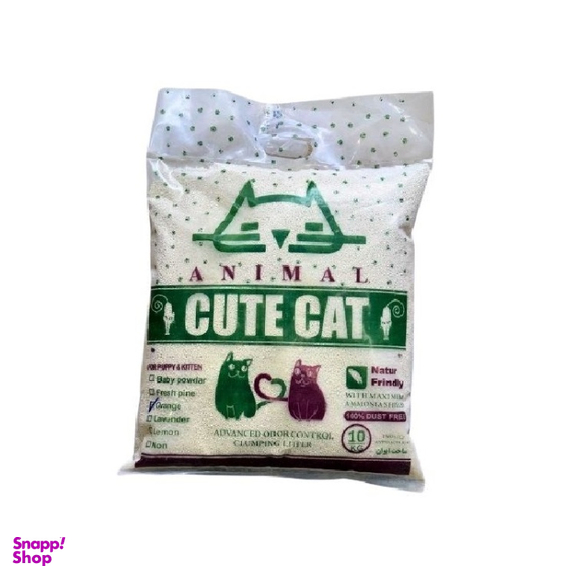 خاک بستر گربه کیوت کت مدل گرانول معطر وزن 10 کیلوگرم