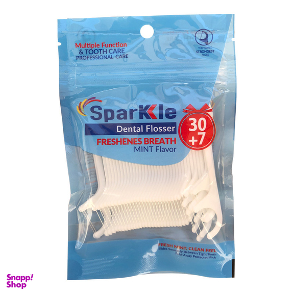 نخ دندان اسپارکل مدل کمانی مجموعه 2 عددی