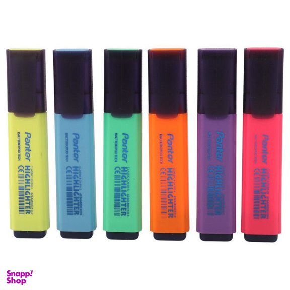 ماژیک هایلایتر پنتر مدل CH511-PD36 بسته ۶ عددی