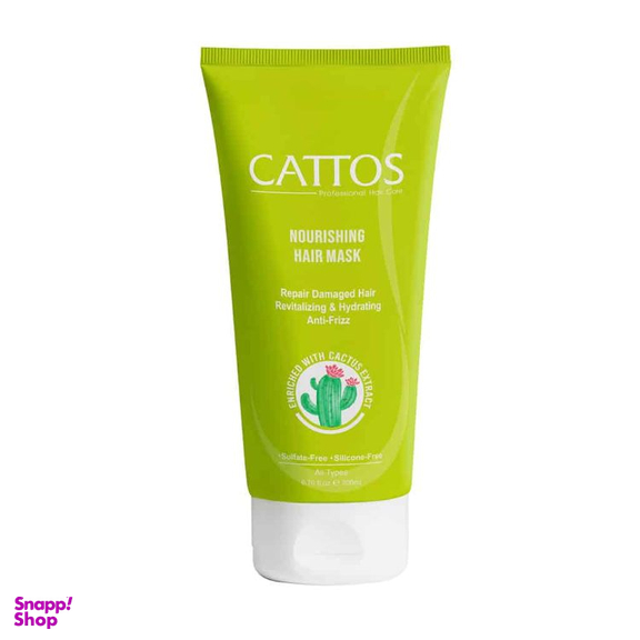 ماسک مو کاتوس مدل مغذی داخل حمام مناسب انواع مو حجم 200 میلی لیتر