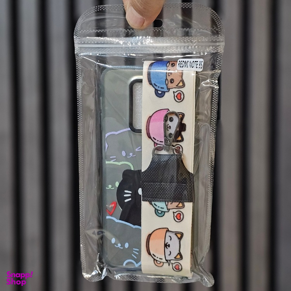 کاور گوشی موبایل سوکول مدل گربه کد پیشی مناسب برای شیائومی Redmi Note 9S / 9 Pro به همراه بند آویز