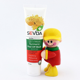 ماسک صورت سودا مدل قهوه و زرد چوبه حجم 100 میلی لیتر مجموعه 2 عددی