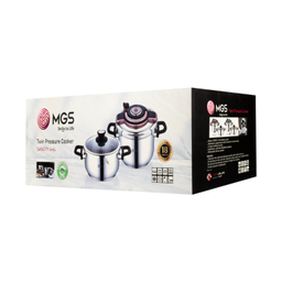 زودپز دوقلو ام جی اس مدل PC 202 گنجایش 6+4 لیتر