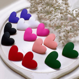 گوشواره زنانه مدل پلاس طرح قلب کد 003