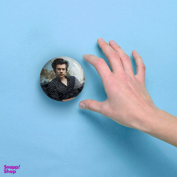 آینه جیبی خندالو مدل هری استایلز گروه موسیقی وان دایرکشن One Direction  کد 18941