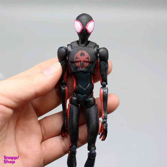 اکشن فیگور بندای مدل اسپایدرمن مایلز مورالس طرح Spiderman Miles Morales SHFiguarts