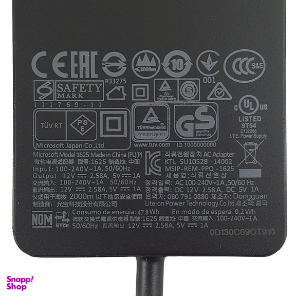 شارژر لپ تاپ مدل مایکروسافت Surface PRO 3 12V 2.5A