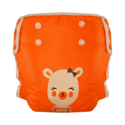 شورت آموزشی کودک وی کر مدل دکمه دار طرح Bear Girl کد A808 فری سایز