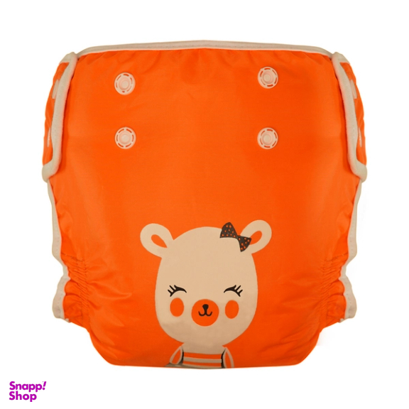 شورت آموزشی کودک وی کر مدل دکمه دار طرح Bear Girl کد A808 فری سایز