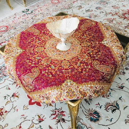 رومیزی ترمه طرح افشاری مدل زربافت