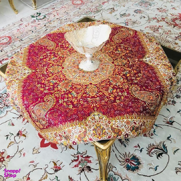 رومیزی ترمه طرح افشاری مدل زربافت