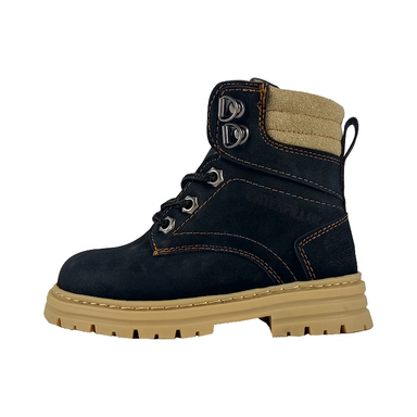 نیم بوت پسرانه طرح Caterpillar کد CT23 رنگ مشکی