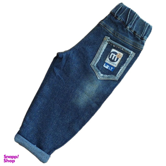 شلوار جین بچگانه مدل تدی رنگ آبی