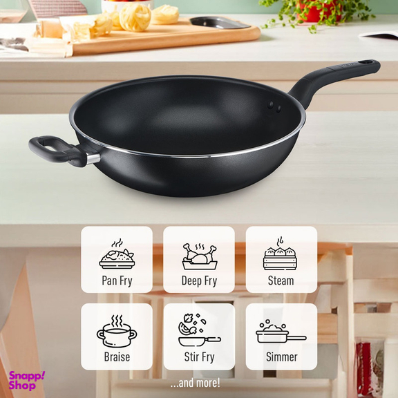 تابه ووگ تیتانیوم تفال مدل B5039495 COOK EASY سایز 32