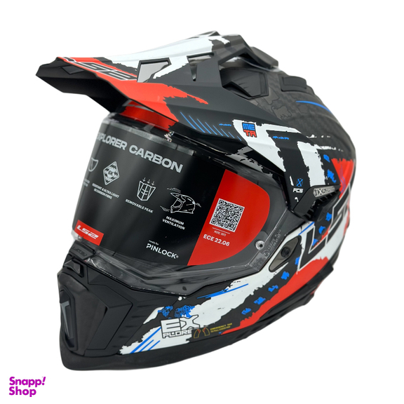 کلاه کاسکت ال اس تو کد Ls2 mx701 c explorer carbon matt red