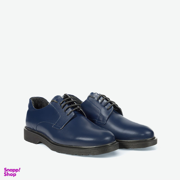 کفش رسمی مردانه چرم مشهد مدل J6190 رنگ سرمه ای