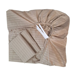 ست ملحفه و روبالشی دونفره 3 تکه مدل هتلی ساده کد ML180H عرض 180 سانتی متر