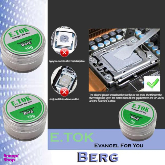 خمیر سیلیکون ایتوک مدل Berg 10G بسته 2 عددی