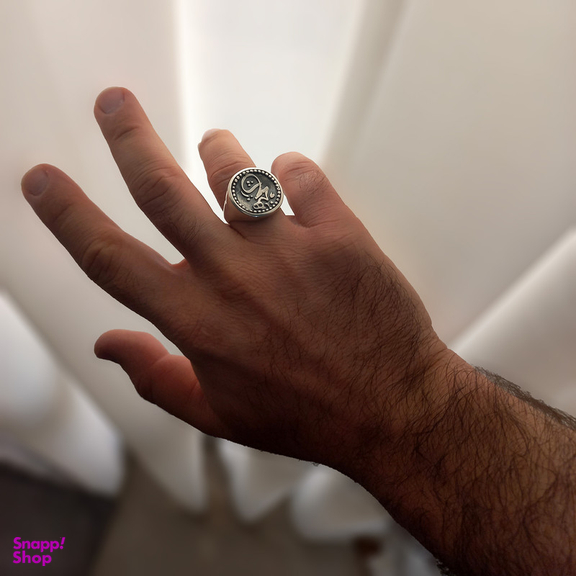 انگشتر نقره مردانه مانچو مدل هیچ کد rs003-s7